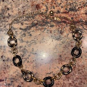 Kate Spade Chic Gold and Black Link Necklace